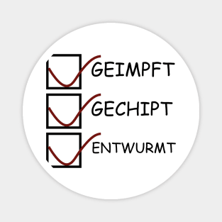 Geimpft Gechipt Entwurmt Checkliste Magnet